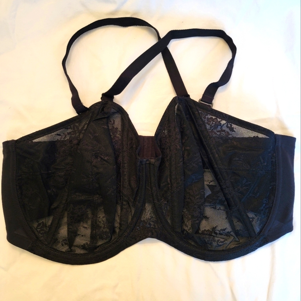 NWT Goddess Verity Elegant Full-Cover Lace Convertible Bra 42H fits like 38H